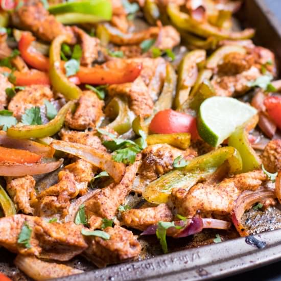 Sweet + Smoky Sheet Pan Fajitas