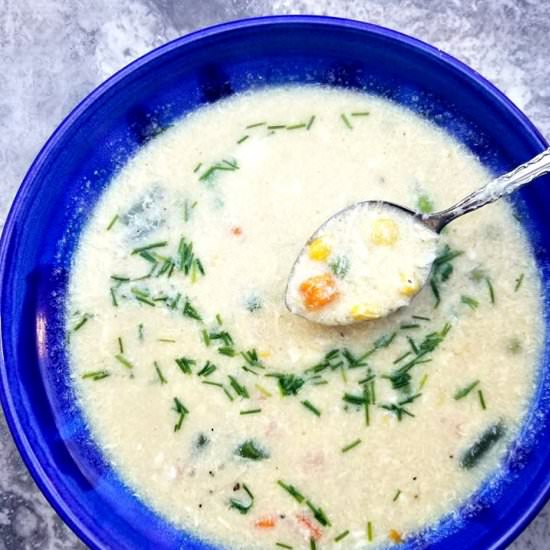 Vegetable Egg Drop Soup