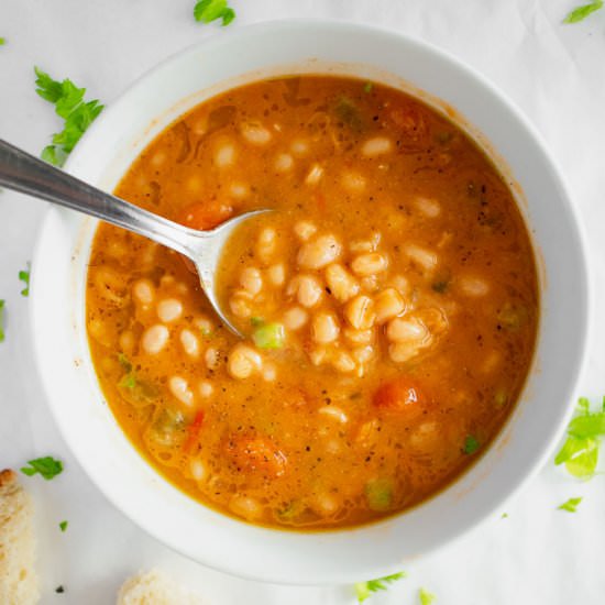 White Bean And Tomato Soup