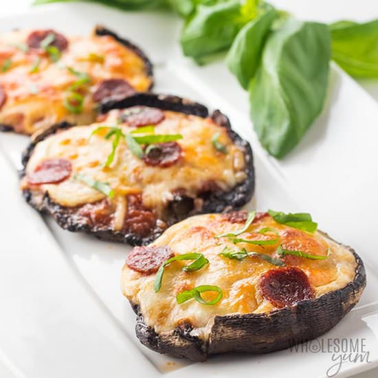 Portbello Pizza Stuffed Mushrooms