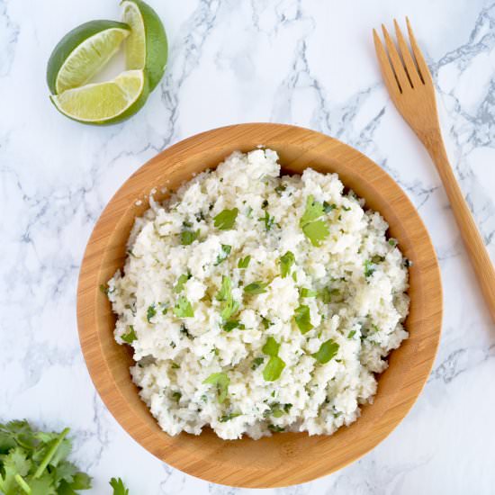 Cilantro Lime Cauliflower Rice