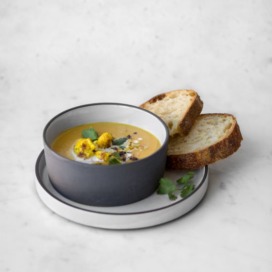 Plant Based Curry Cauliflower Soup
