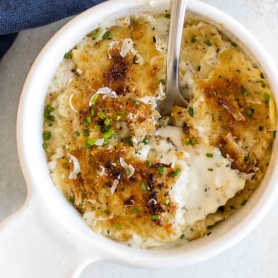 Ravioli with Creamy Parmesan Sauce