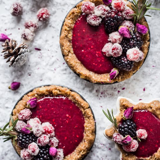 Blackberry Curd Tarts