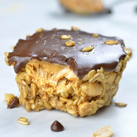No Bake Peanut Butter Granola Cups