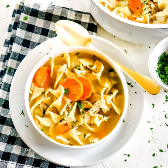 Rotisserie Chicken Noodle Soup