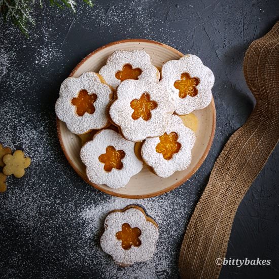 Best Ever Linzer cookies