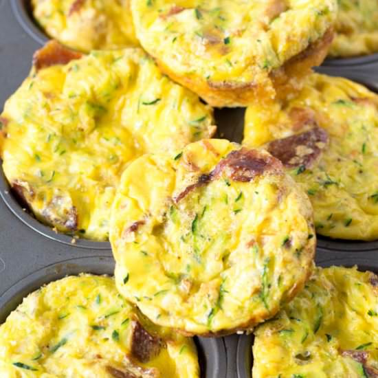 Bacon Zucchini Egg Muffins