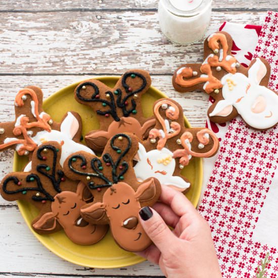 Gingerbread Reindeer Cookies