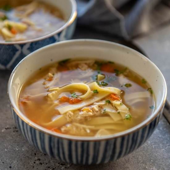 Instant Pot Chicken & Noodle Soup