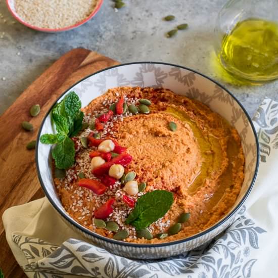 Roasted Red Pepper Hummus
