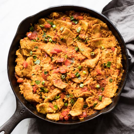Low FODMAP Pork Paella