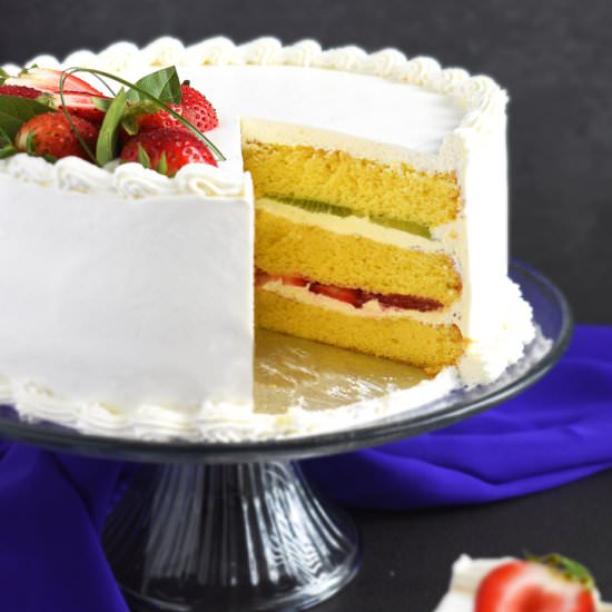 Strawberry Kiwi Cake