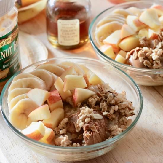 Peanut Butter Banana Crunch Oatmeal