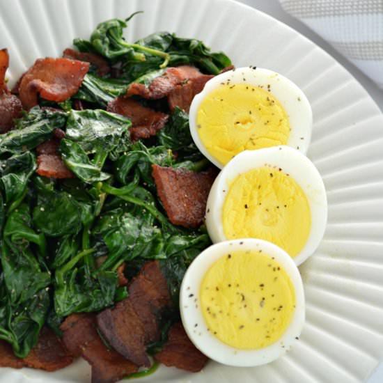 WARM SPINACH & BACON SALAD