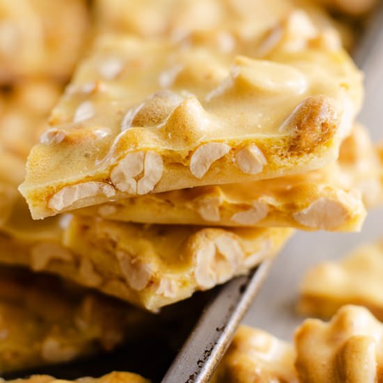 Microwave Peanut Brittle