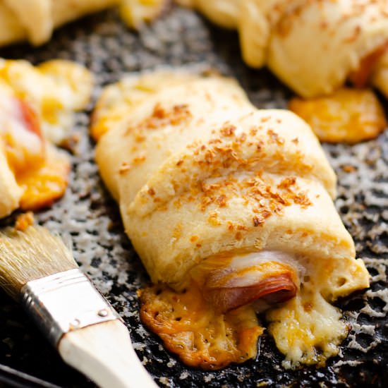Hot Ham & Cheese Roll Ups