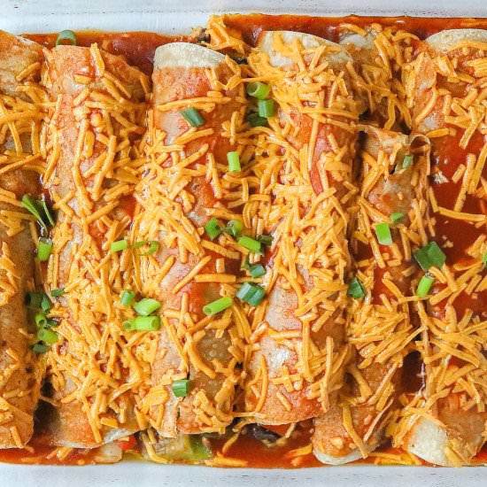 Sweet Potato Black Bean Enchiladas