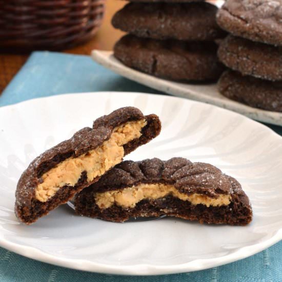 Magic Peanut Butter Middle Cookies