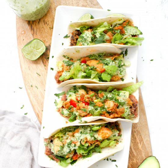 Crispy Vegan Potato Tacos