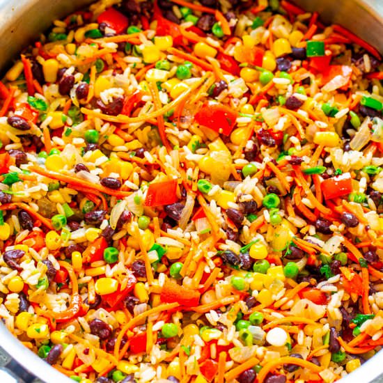 Very Veggie Rice and Beans