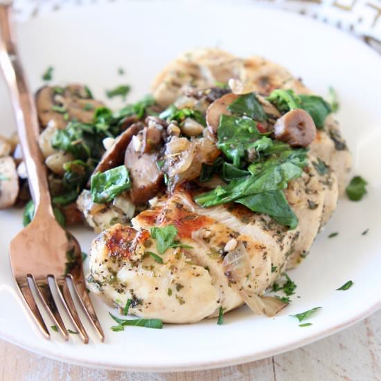 Spinach Mushroom Chicken