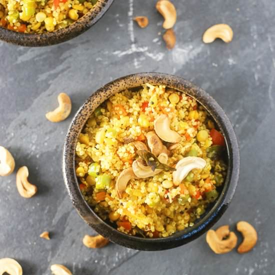 Quinoa & Split Chickpea Upma