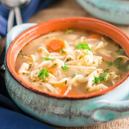 Instant Pot Chicken Noodle Soup