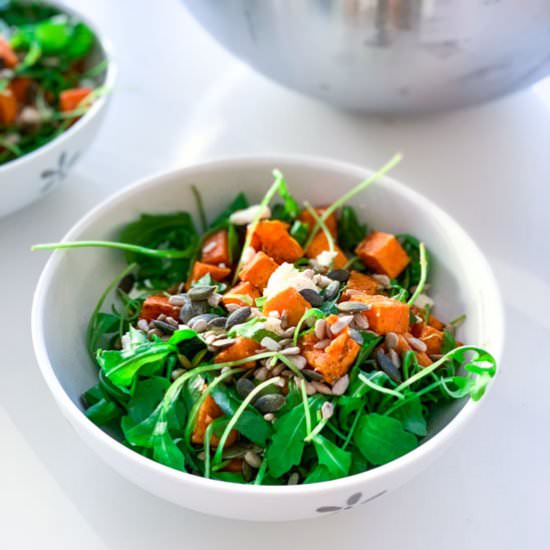 Sweet Potato, Feta & Tahini Salad