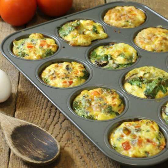 Breakfast Egg Muffins (3 Ways)