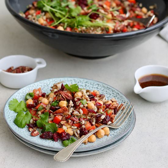 Wild Rice Salad with Chickpeas