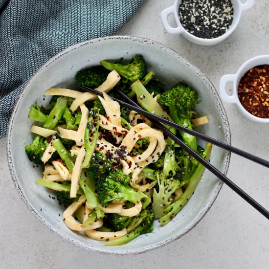 Pan-Fried Broccoli with Sesame Egg