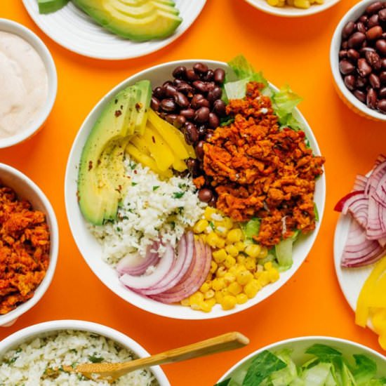 Tempeh Vegan Burrito Bowl