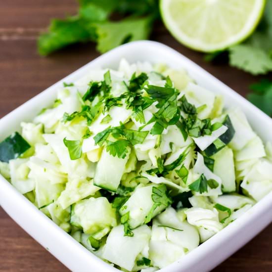 Avocado Cabbage Slaw