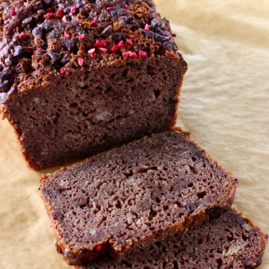 GF Vegan Chocolate Banana Bread