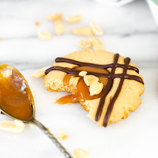 Caramel Peanut Butter Cookies