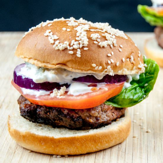Homemade Lamb Burgers