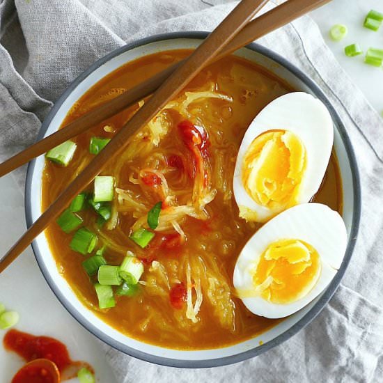 Vegetarian Spaghetti Squash Ramen