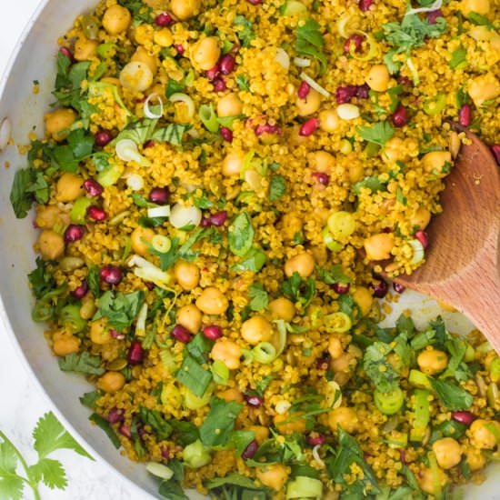 Curried Quinoa & Chickpeas