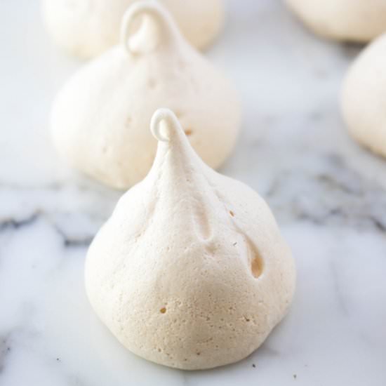 Orange Blossom French Meringues