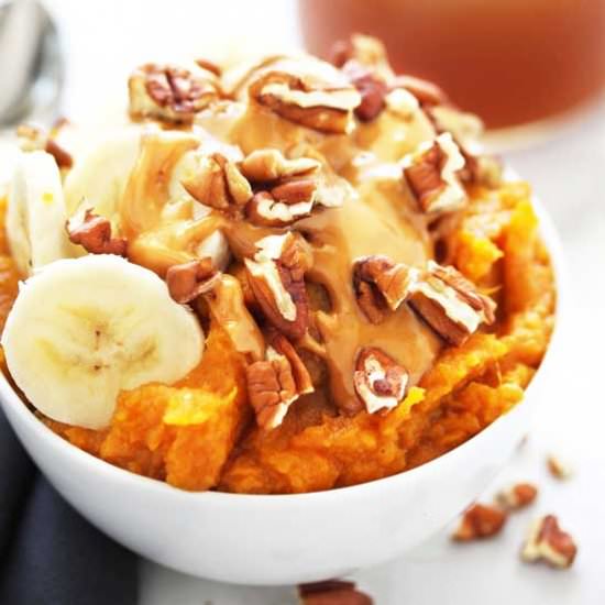 Peanut Butter Sweet Potato Bowl