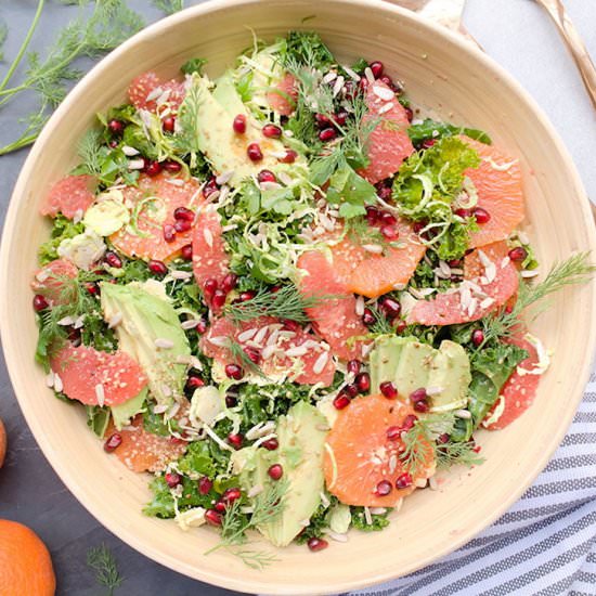 Super greens citrus salad