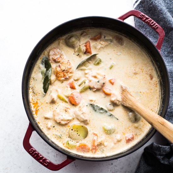 Dairy-Free Seafood Chowder