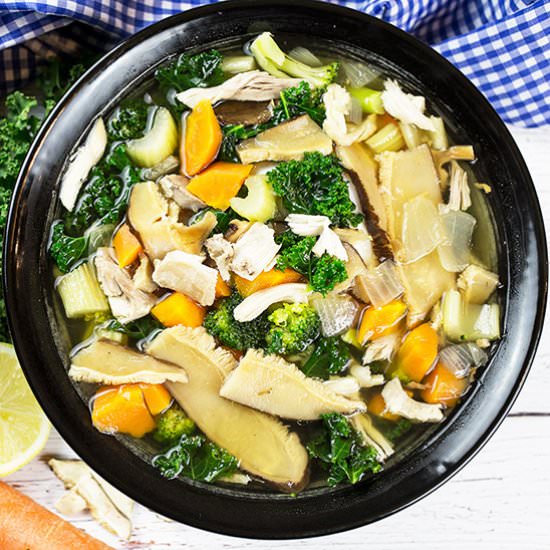 Healthy Chicken Vegetable Miso Soup