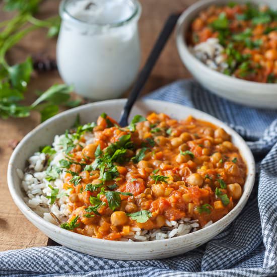 Chickpea Lentil Coconut Curry