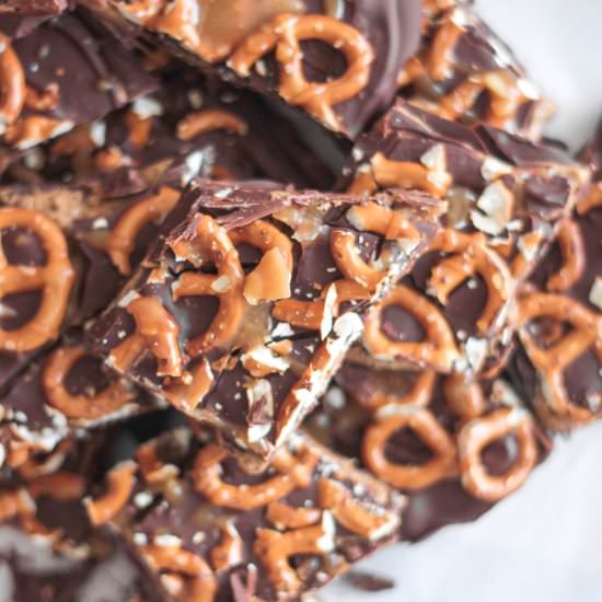 Sweet Salty Chocolate Bark