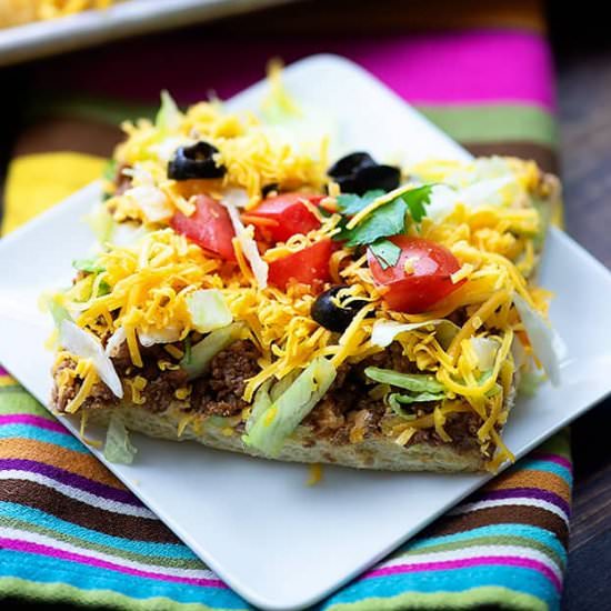 TACO CRESCENT ROLL PIZZA