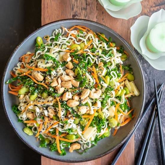 Vegan Ramen Salad With Sesame Ginger