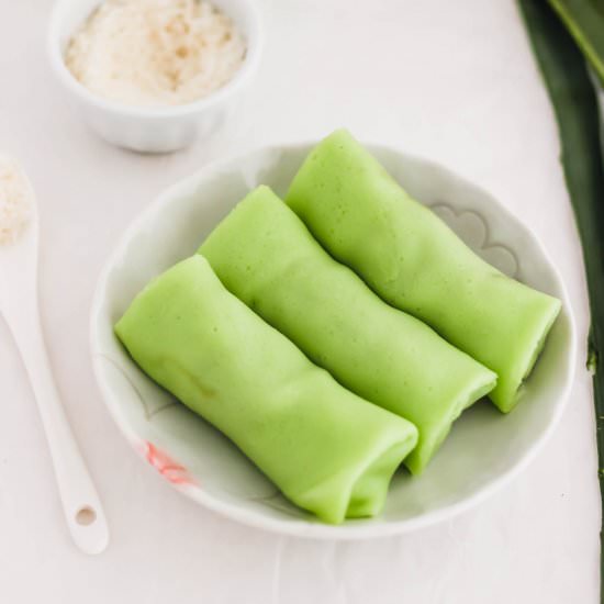 Mini Kueh Dadar Coconut Crepes