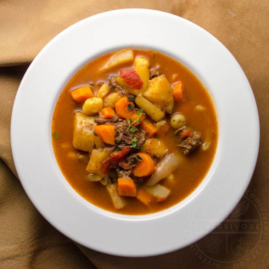 Beef Cheek Goulash Soup